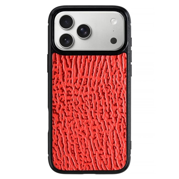 Fire Dance iPhone 17 Pro / Pro Max Shark Leather Case – Handmade Luxury - Picture 1 of 3